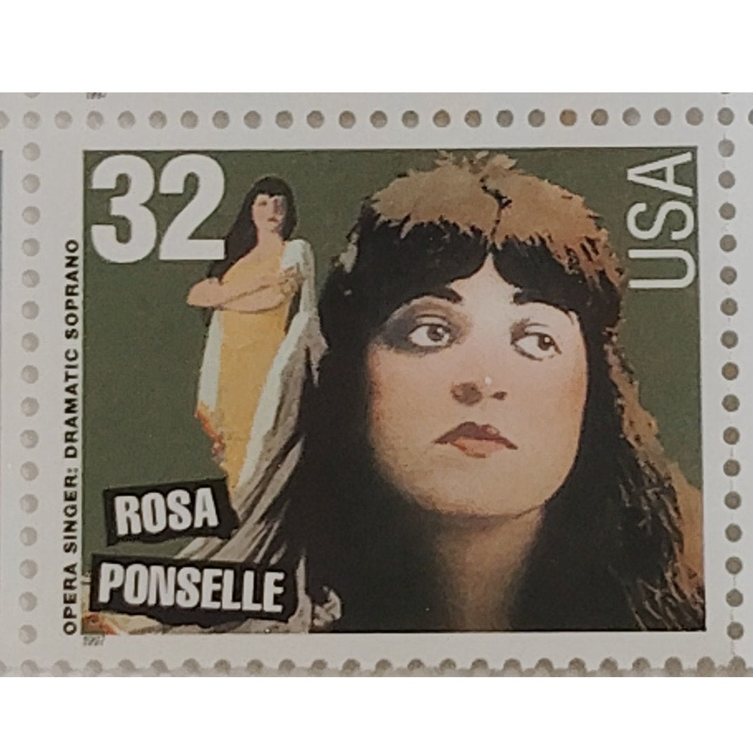 Block of 8 – 1997 USA 32¢ Opera Singers MNH – Scott 3154–3157