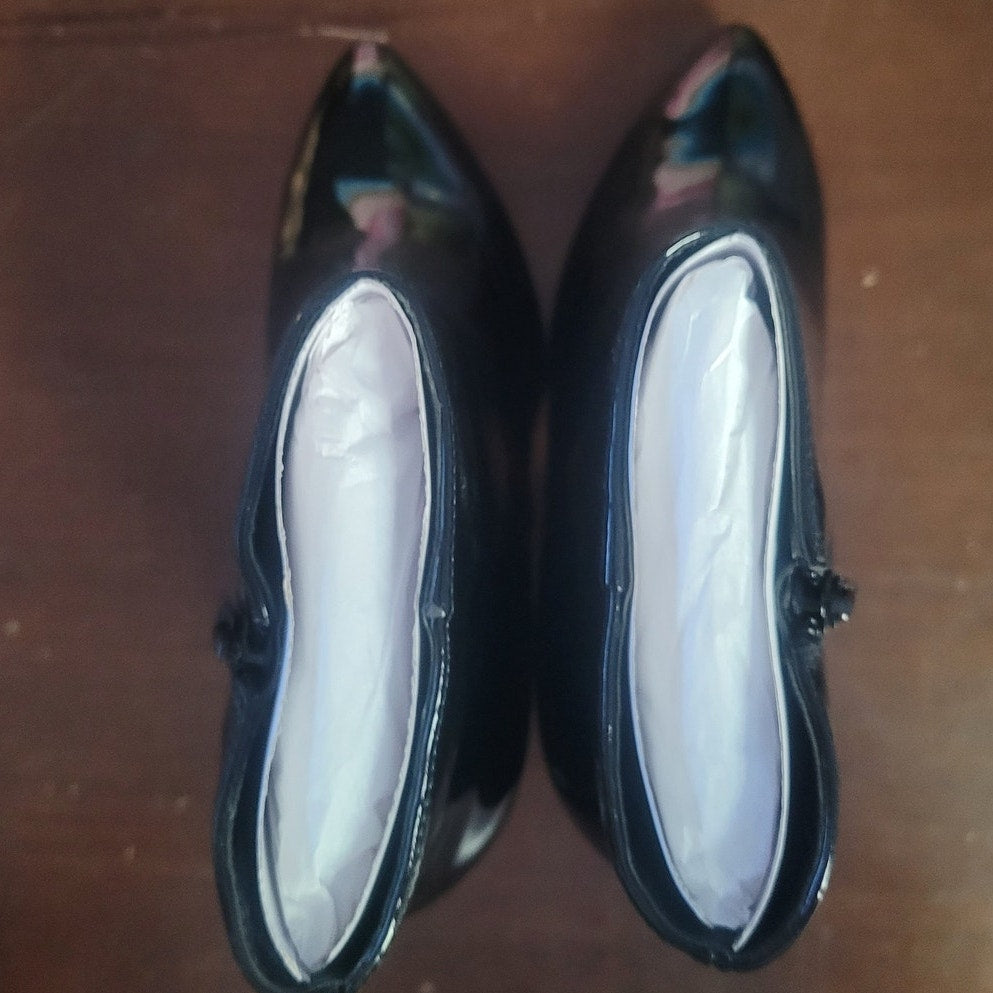 BCBGeneration Briel Ankle Boot – Black Patent, Women’s 7M, Pointed Toe, GN235705