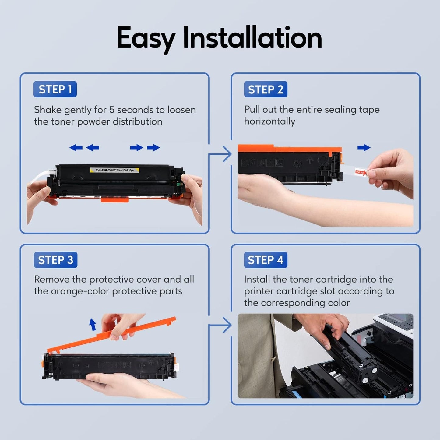 Compatible Toner Replacement For Canon 054 054H CRG-054 in Image Class Models