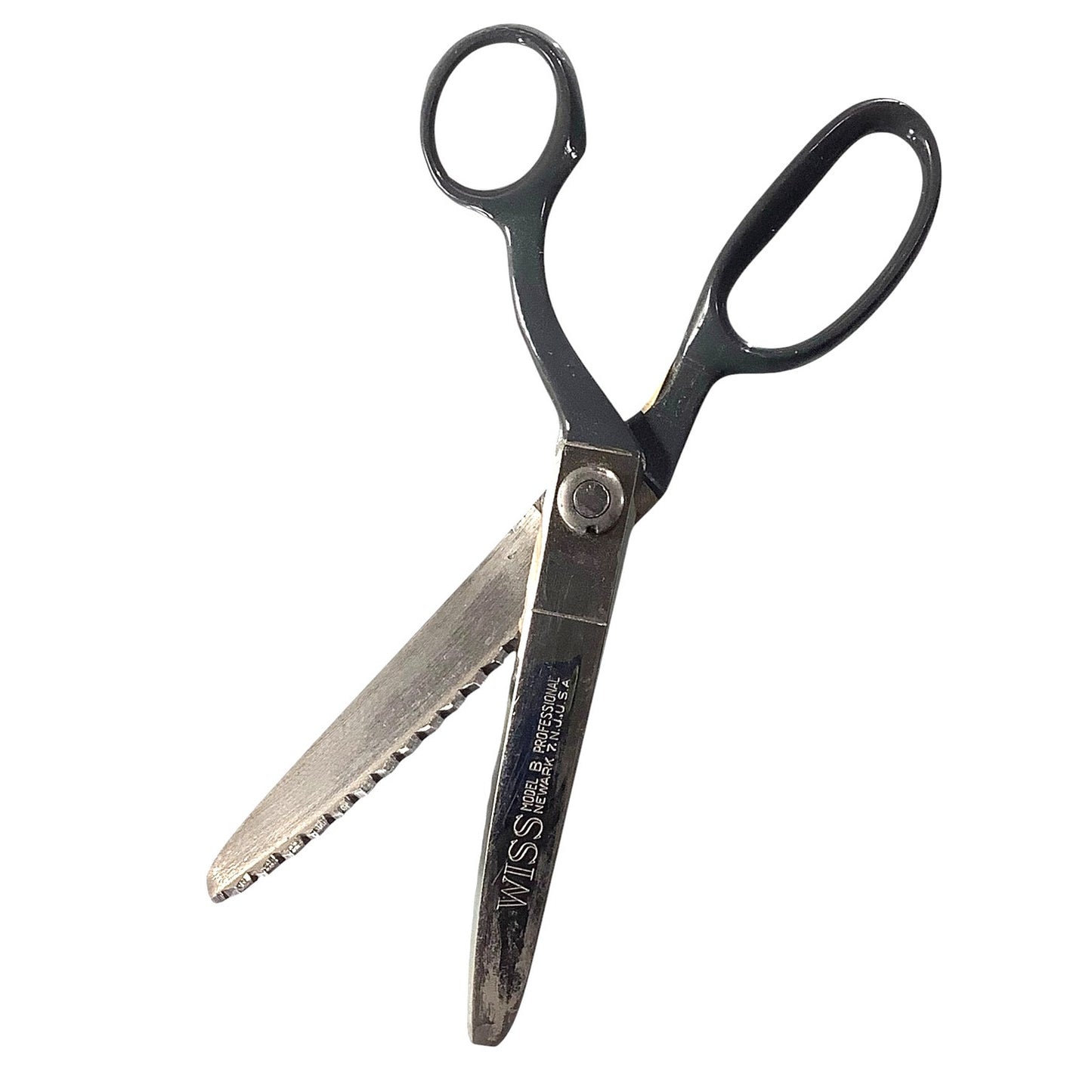 Wiss 1953 Model B 9" Pinking Shears w/ XL Teeth, Original Box, Literature, Gray