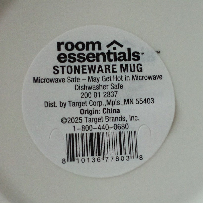 16oz Stoneware Checker Love You Dad Mug – Room Essentials Blue  w/ Large Handle