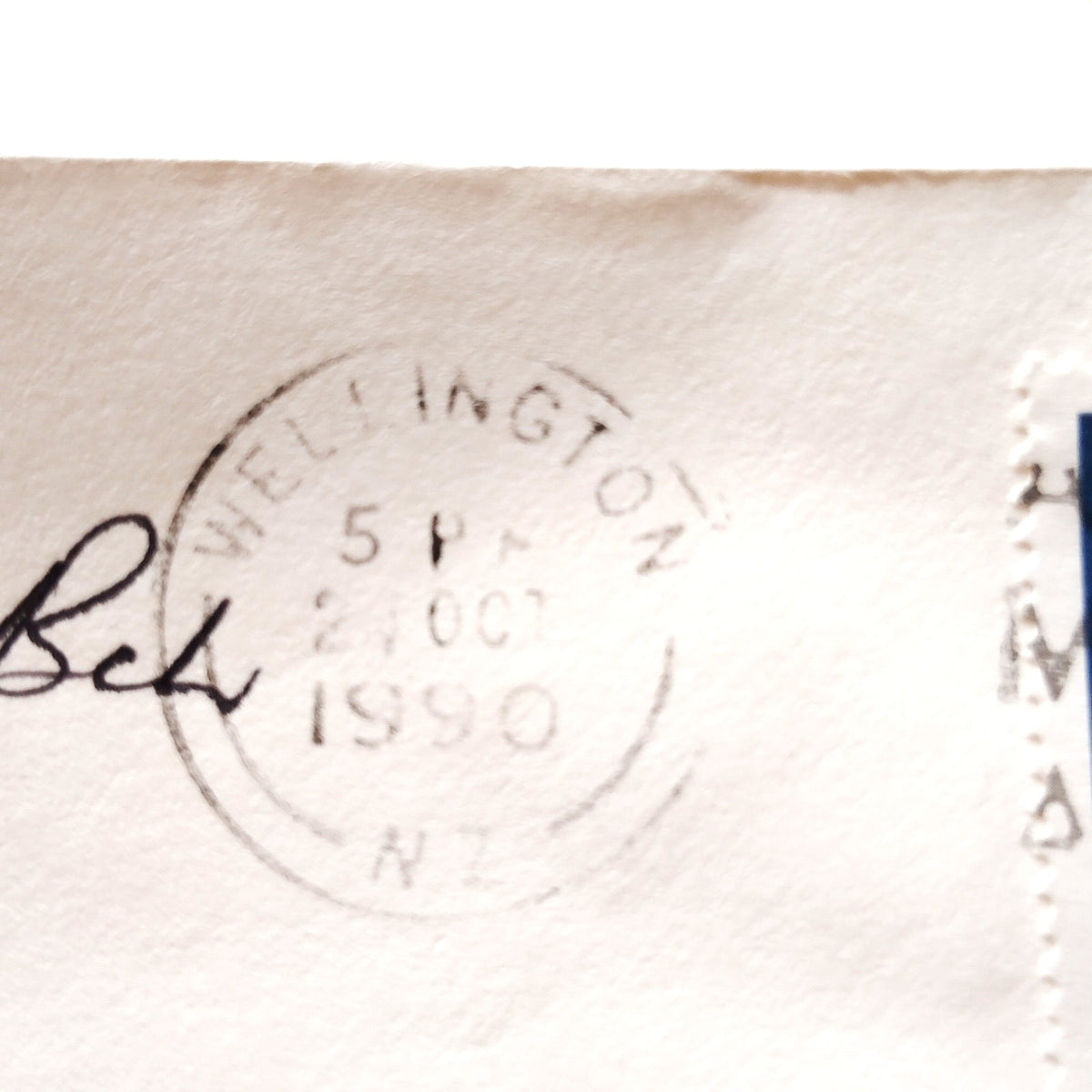 New Zealand 1990 Postal Cover 5c Carnelian 60c Spotted Shag Stamps to USA