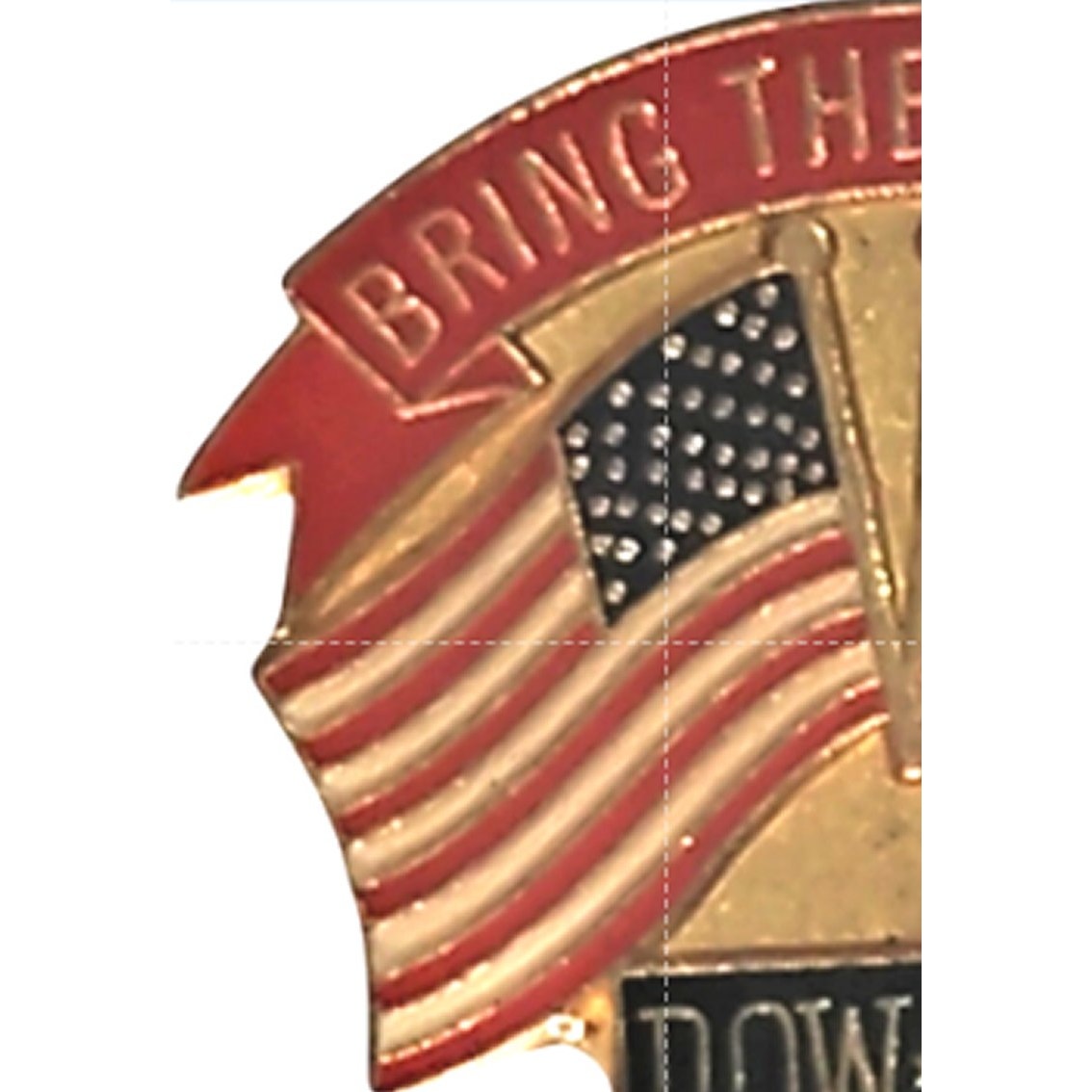 Florida POW‑MIA Bring Them Home Novelty Biker Jacket Hat Lapel Pin 1‑1/4" × 7/8"