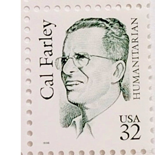 Block of 8 – 1996 USA 32¢ Cal Farley MNH Scott 2934 Great Americans
