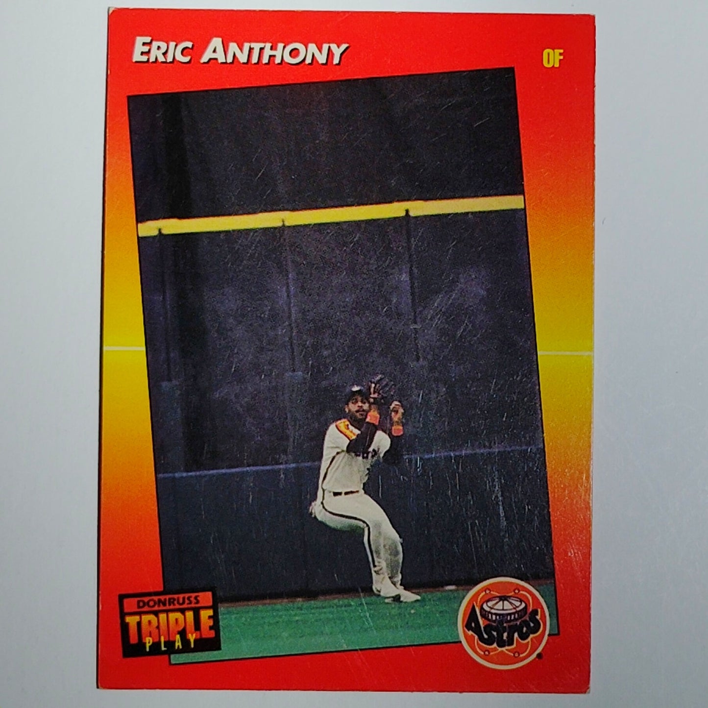 1992 Triple Play Eric Anthony Card #18 Houston Astros OF VG/EX