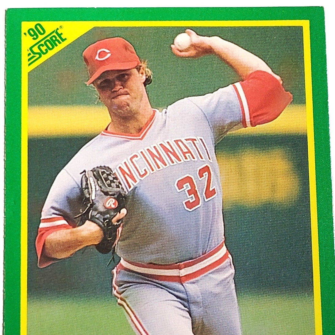 1990 Score Tom Browning #165 Cincinnati Reds Pitcher All Star MLB EX