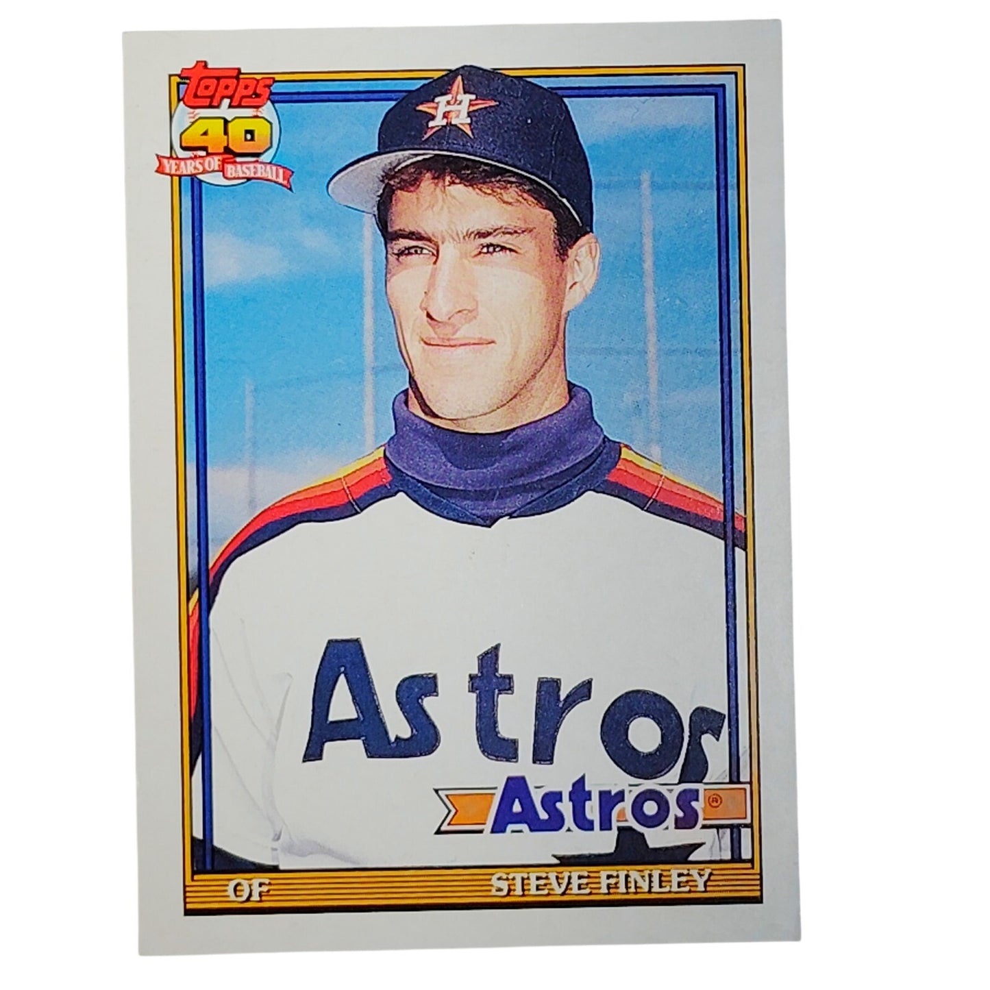 1991 Topps Traded Steve Finley 42T Houston Astros Outfielder Baseball Card VG/EX