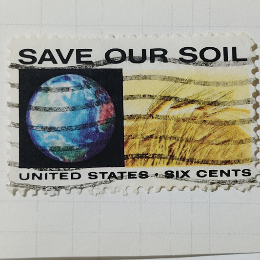 1970 US 6c Save Our Soil Anti-Pollution Stamp #1410 Used Cancelled Philately