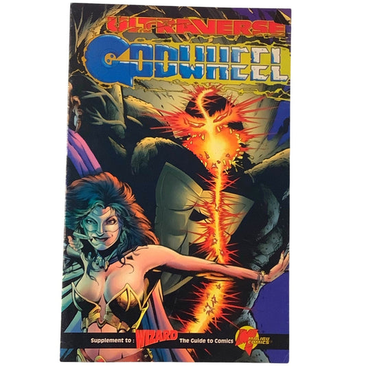 1995 Wizard Ultraverse Godwheel Ashcan Mini Comic #1, Malibu Comics, VF/NM 9.0