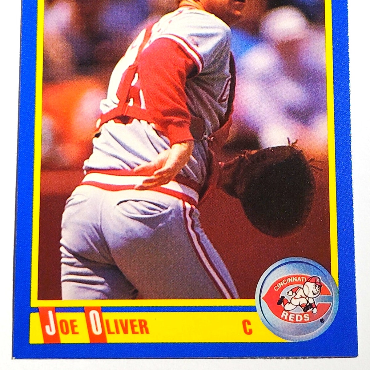 1990 Score Joe Oliver #576 Cincinnati Reds Catcher MLB Baseball EX