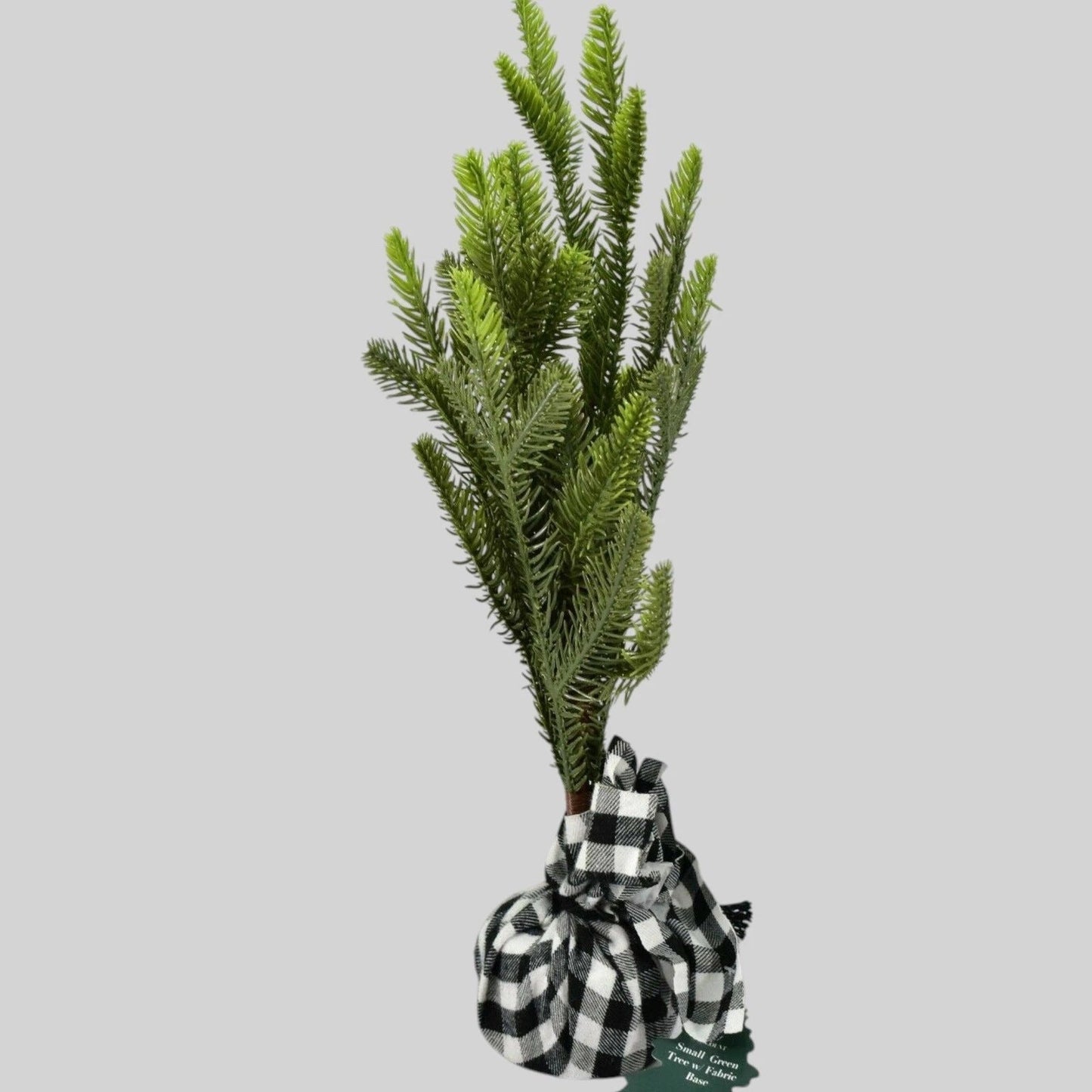 16‑PK Small Centerpiece Trees 14" Tall – B&W Weighted Fabric Base, Rustic Décor