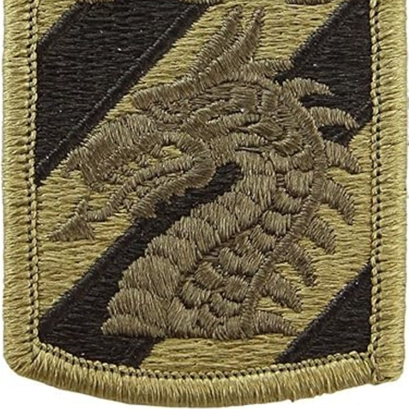 US Army 3rd Sustainment Brigade SSI Patch Subdued Bagby Green Black 3" × 2"