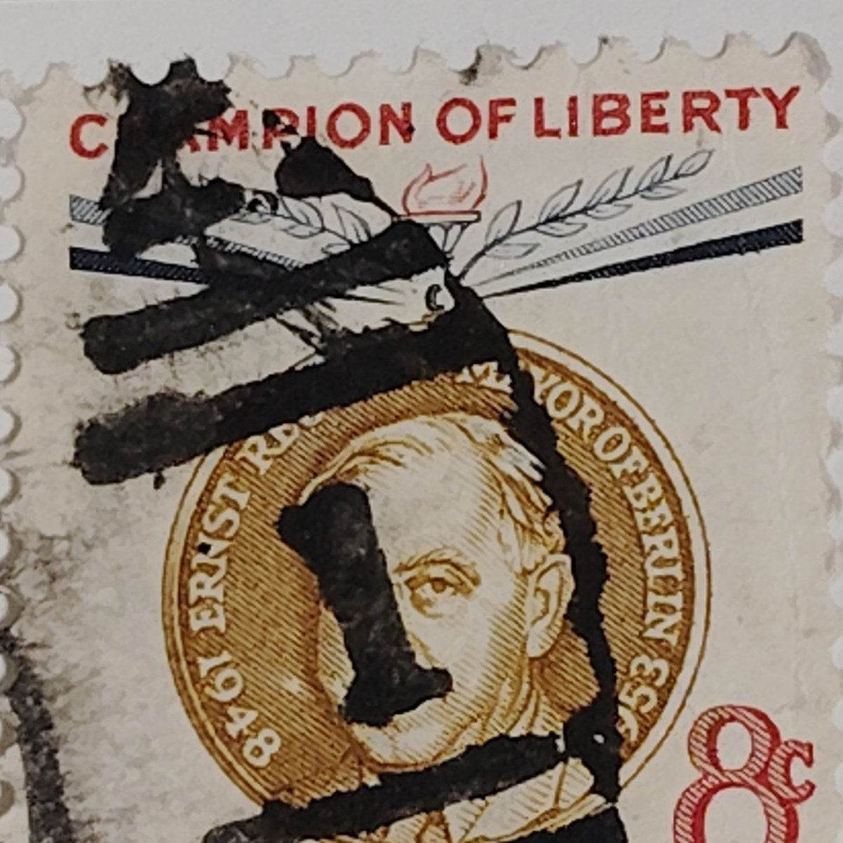 1959 Scott #1137 – 8¢ Ernst Reuter / Champion of Liberty – Canceled
