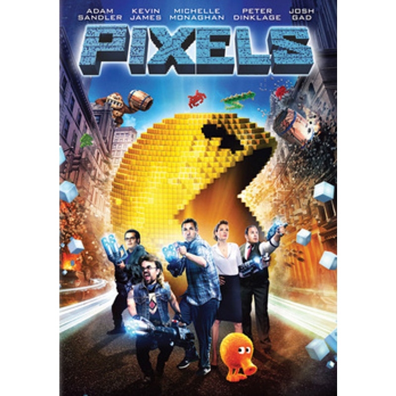 Pixels DVD Sony Pictures Sci-Fi Action Comedy Adam Sandler Retro Video Game
