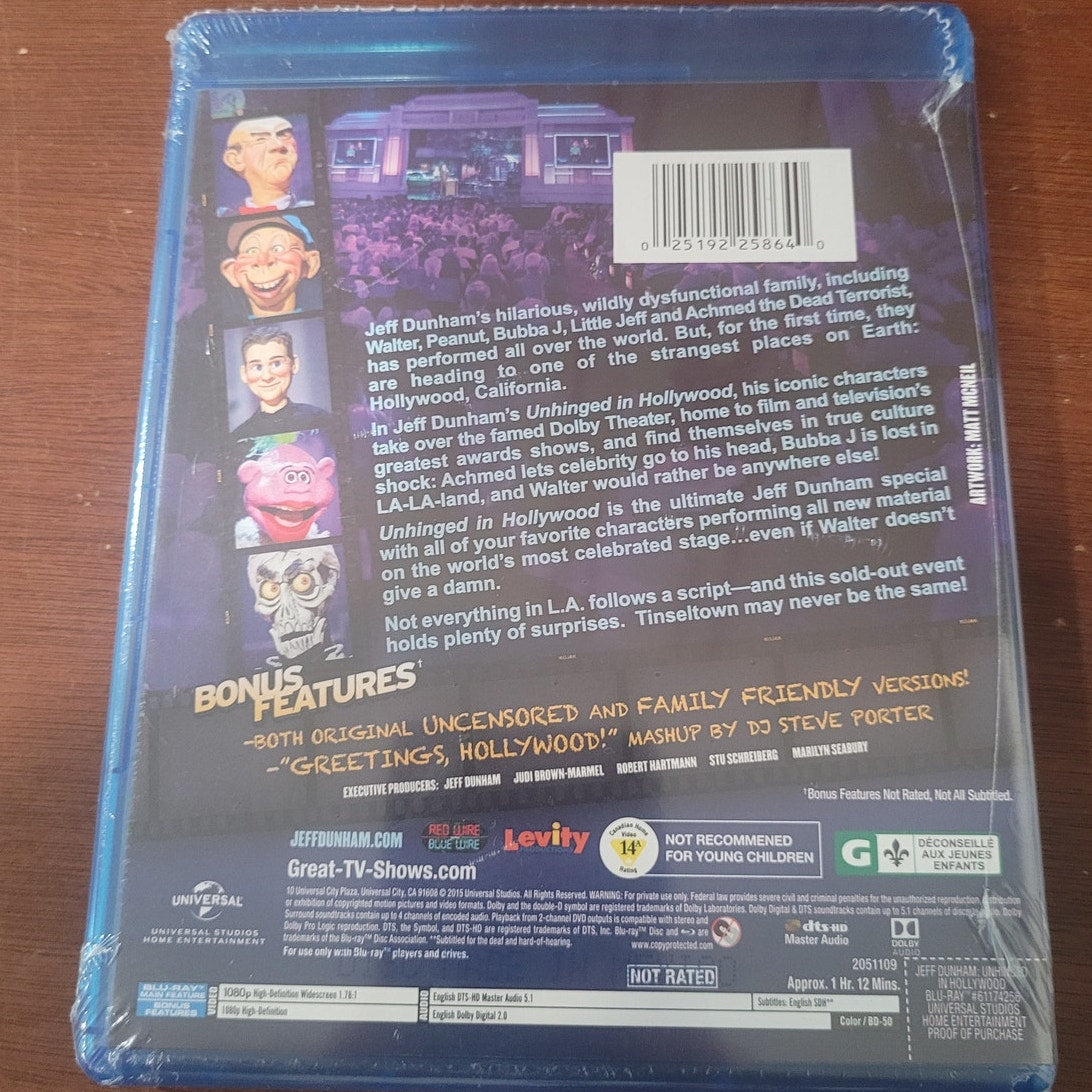 Jeff Dunham Unhinged in Hollywood Blu-ray Comedy Special Ventriloquist Puppets