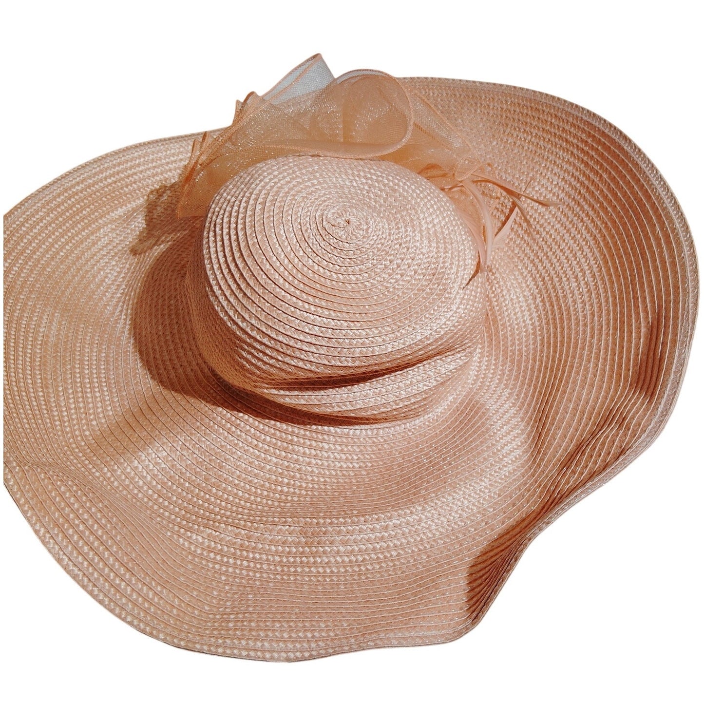 Bellissima Women’s Pink Derby Dress Hat, OS, Polypropylene, Needs Reshaping, NWT