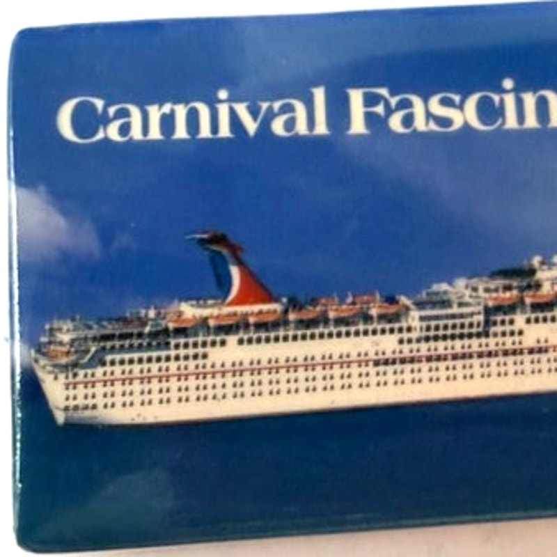 Carnival Fascination Cruise Ship Photo Magnet Fantasy‑Class Liner 3" × 2"