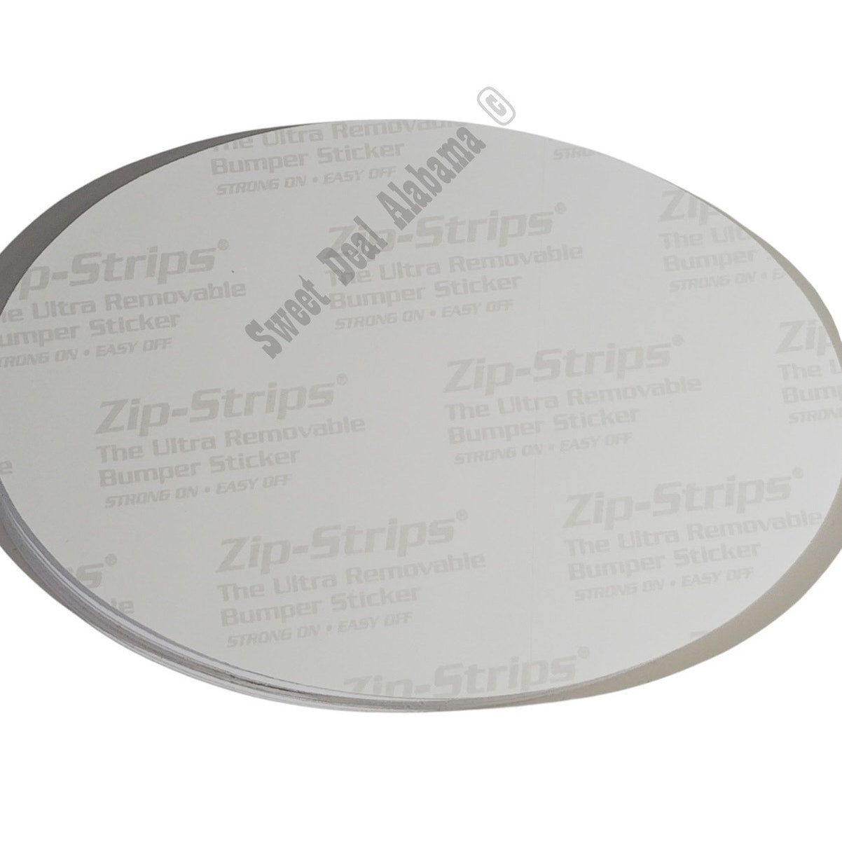 Oval State of Georgia by Zip Strips Removable Vinyl Bumper Sticker 6" x 4"