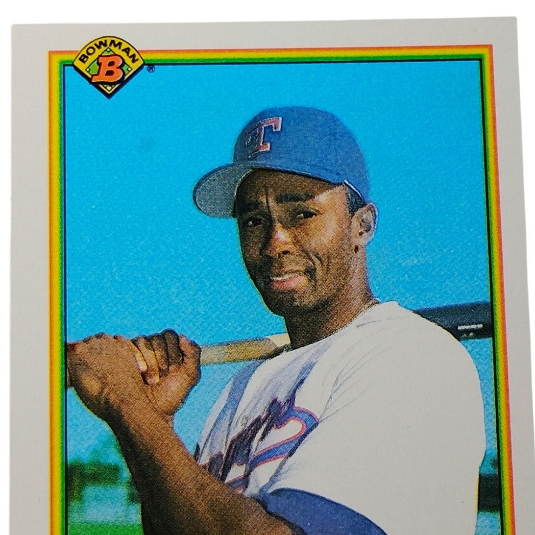 1990 Bowman Gary Pettis #498 Texas Rangers Outfielder MLB Baseball Card NM