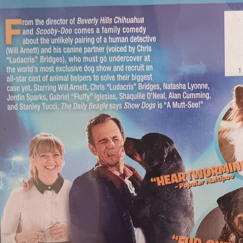 Show Dogs Blu-ray + DVD + Digital Copy 2018 Family Comedy, Will Arnett, Ludacris
