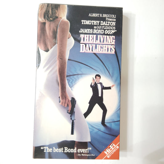 The Living Daylights VHS 1988 Timothy Dalton James Bond Action