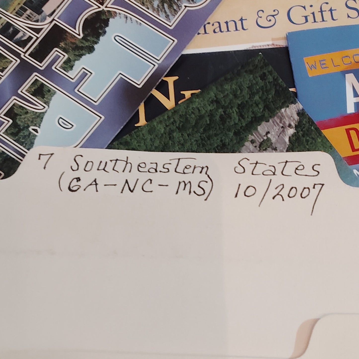 2007 Georgia North Carolina Mississippi Ephemera - Maps, Postcards, Brochures