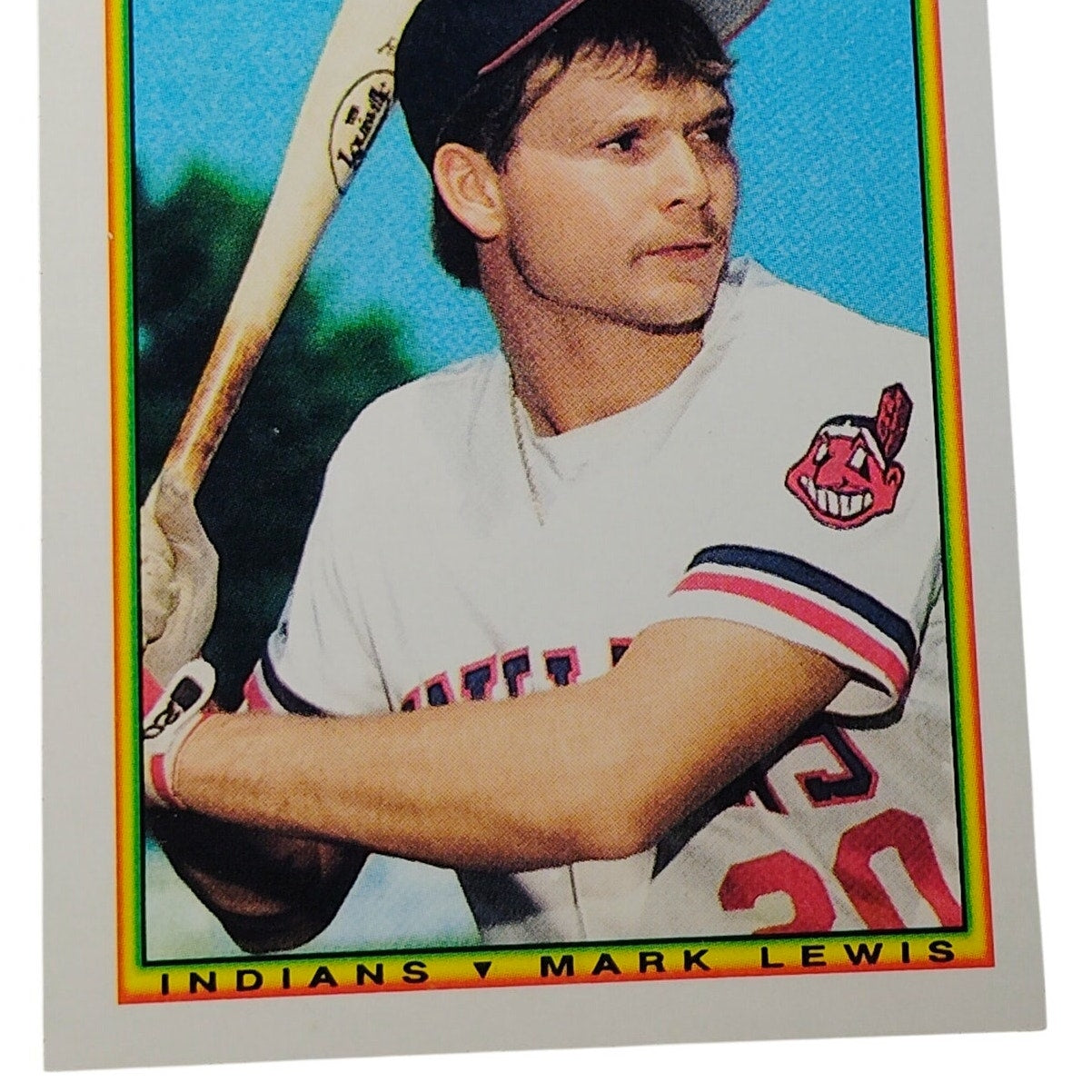 1990 Bowman Mark Lewis RC #338 Cleveland Indians SS Rookie Baseball Card NM