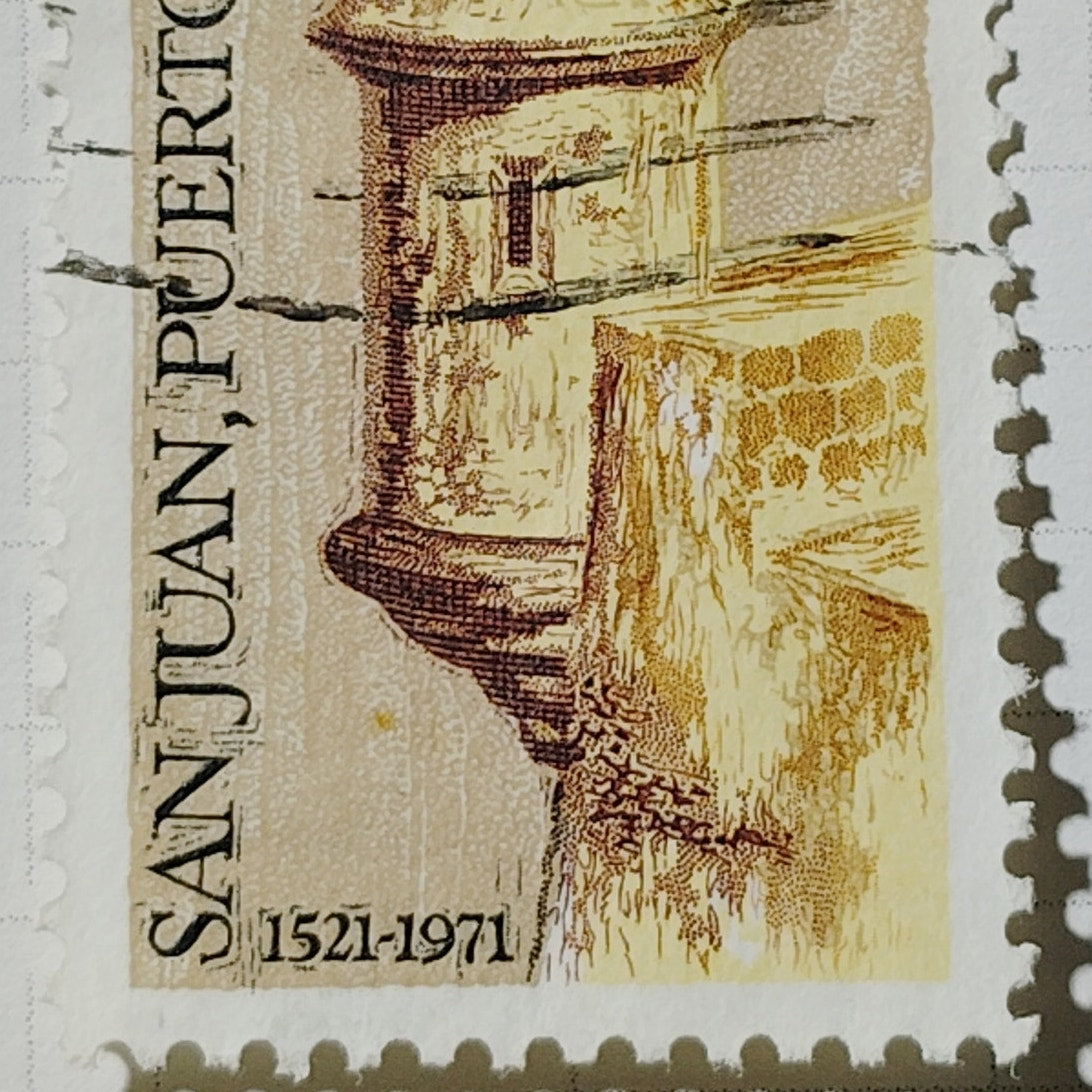 1971 US Postage Stamp Scott #1437 8c San Juan Puerto Rico 450th Anniv Canceled