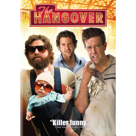 The Hangover DVD Comedy, Cooper Helms Galifianakis Las Vegas Bachelor Party 2009