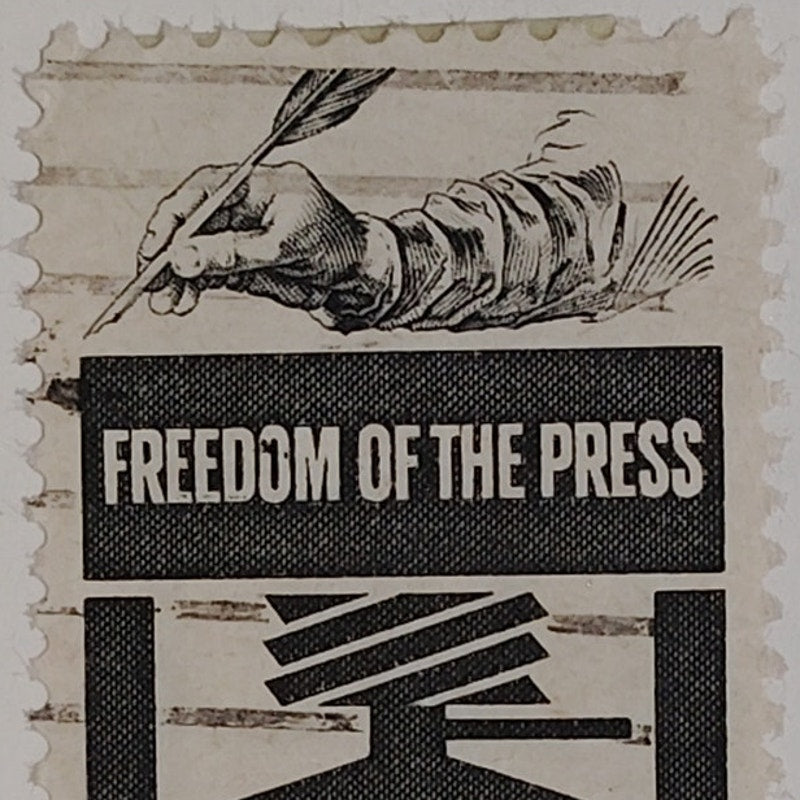 1958 Scott #1119 – 4¢ Freedom of the Press / Journalism – Canceled