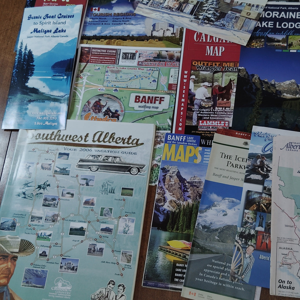 Canada 2006 Travel Ephemera Collection - Brochures, Maps, Guides from Alberta