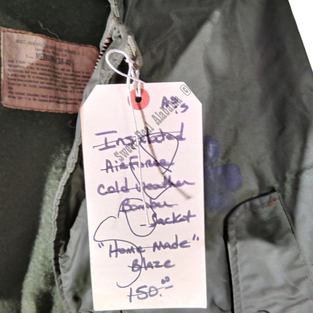 1966 Vietnam War Era Air Force Extreme Cold Weather Insulated A-1 Bomber Jacket