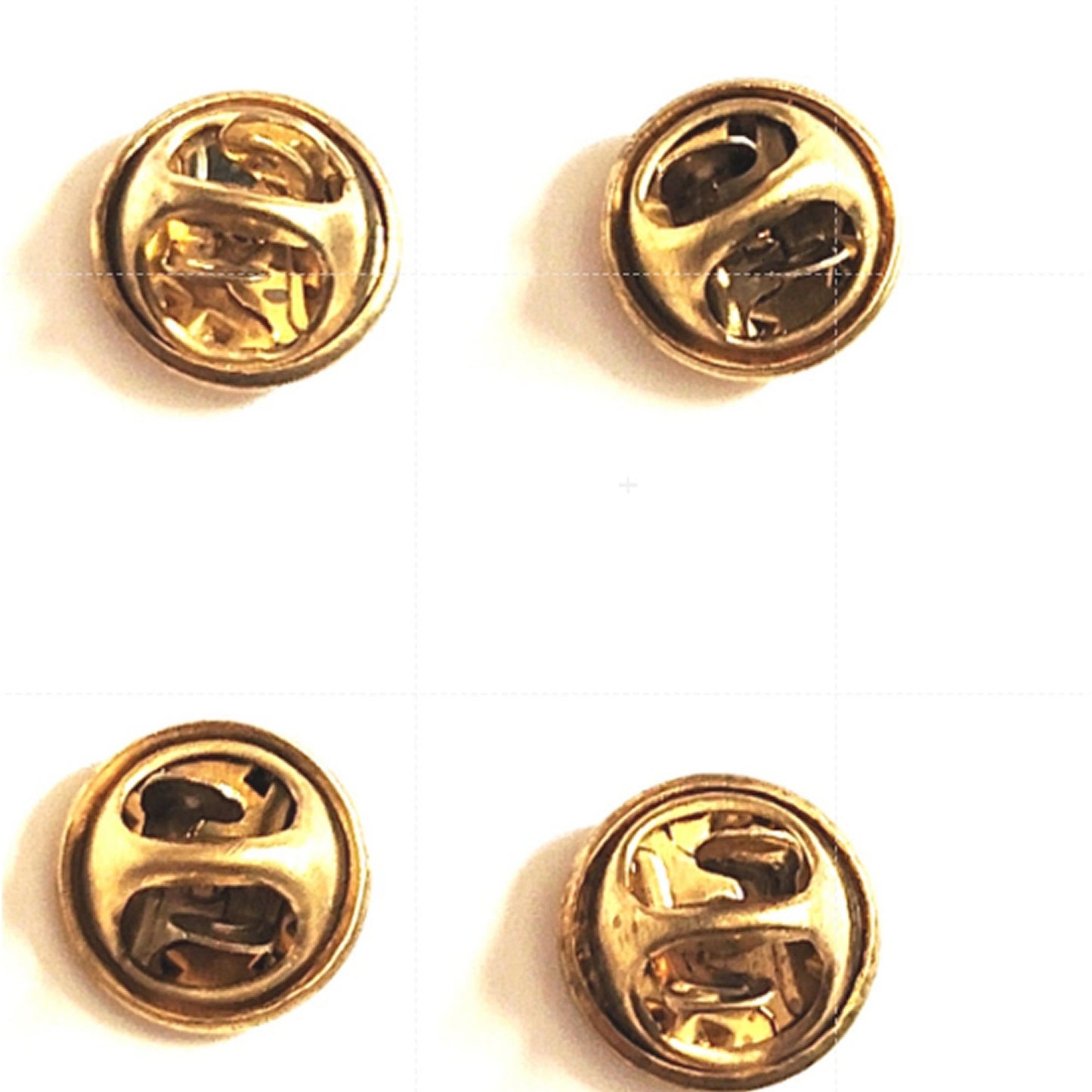 Army JROTC ROTC Staff Sergeant Rank Insignia No‑Shine Brass Pin‑On Pair 7/8x7/8"