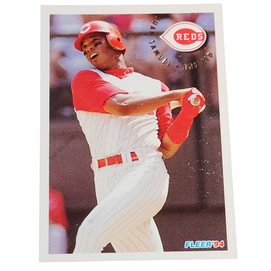 Juan Samuel, Cincinnati Reds, #426, 1994 Fleer Baseball Collector's Card