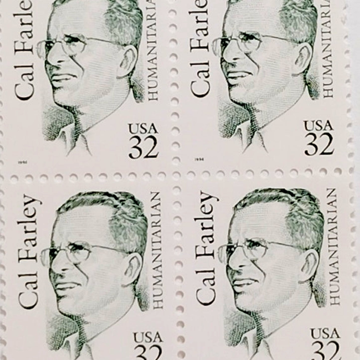 Block of 10 – 1996 USA 32¢ Cal Farley MNH Scott 2934 Great Americans
