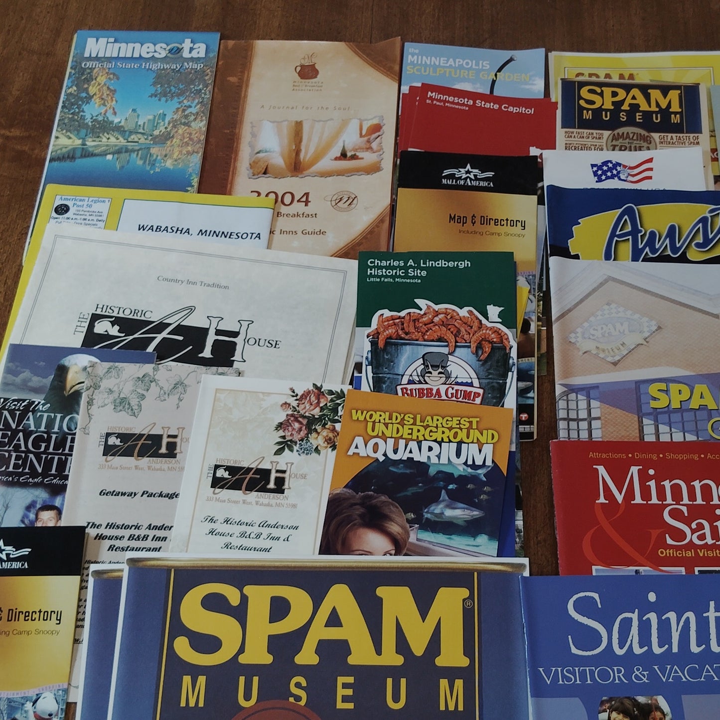 Vintage Minnesota Travel Ephemera Lot - Brochures, Guides & Maps (2005-Era)