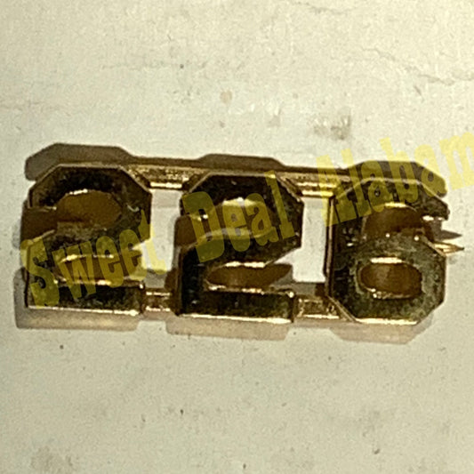 Early/Mid 1900s Brass C-Clasp Number "226" Collar Device 3/8"H Hat / Lapel Pin