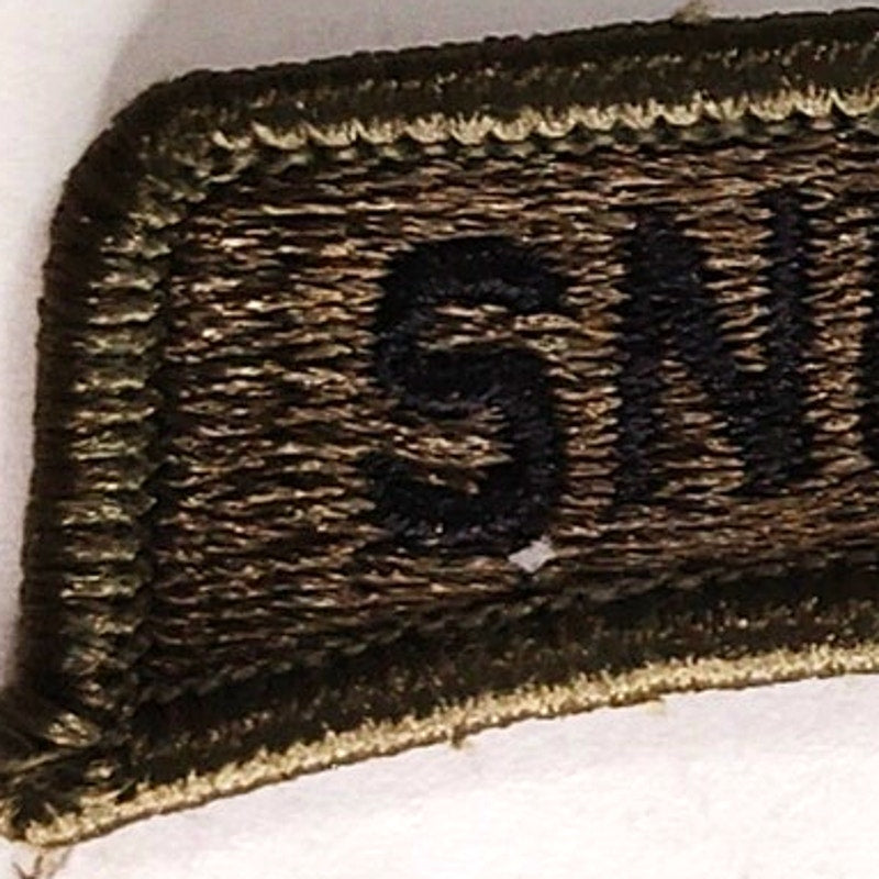 OD Green SNIPER Rocker Patch 2‑1/8 × 7/8 Hook‑Back