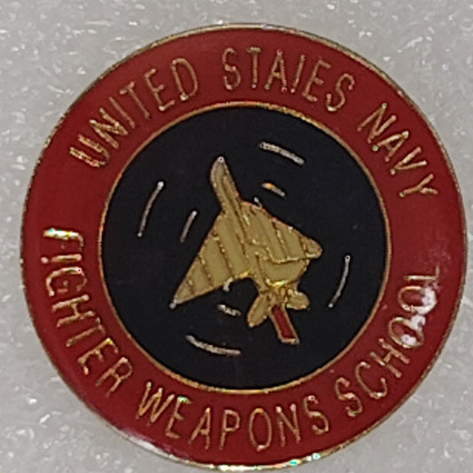 U.S. Navy Fighter Weapons School "Top Gun" Novelty Hat/Lapel/Brooch Pin, Metal
