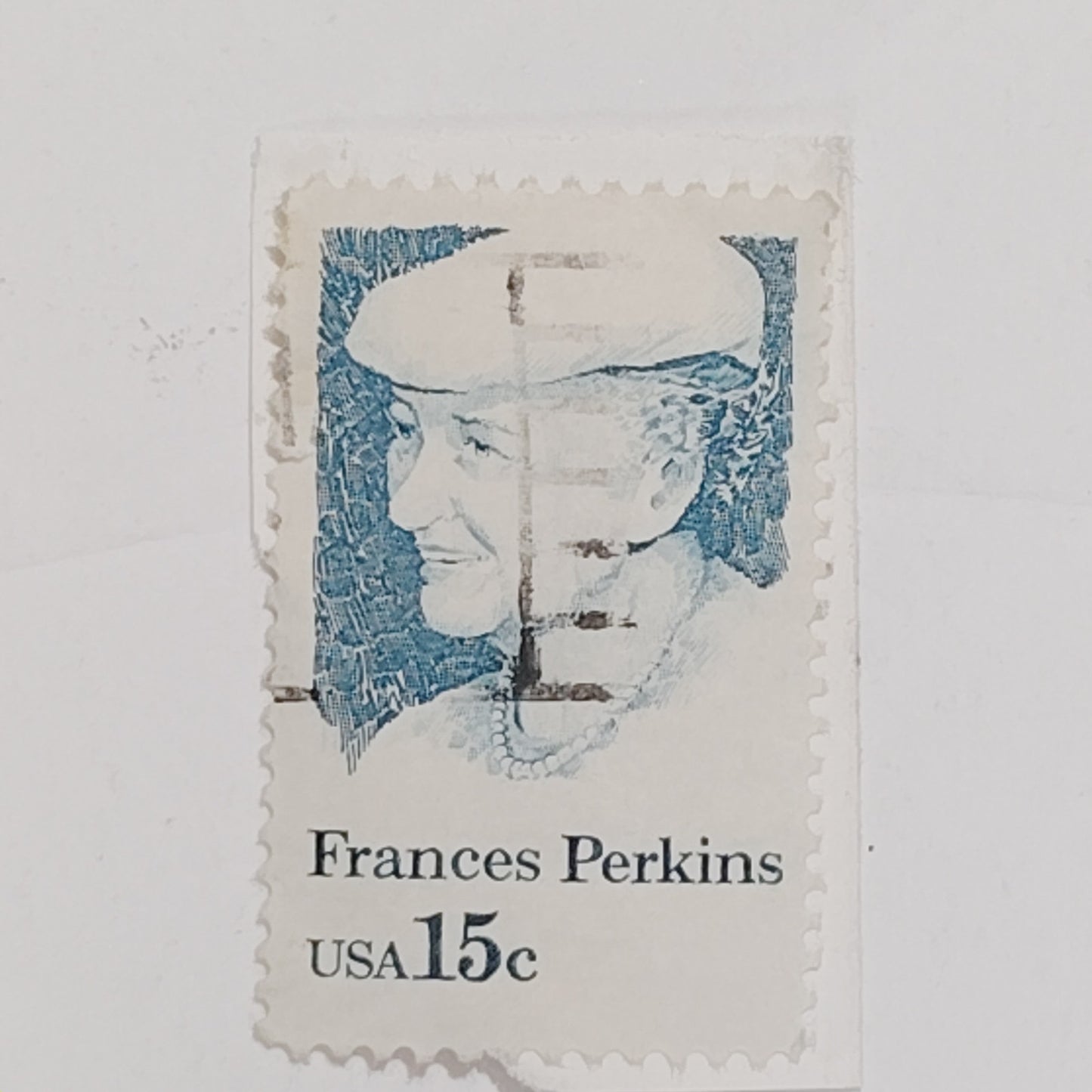 1980 Frances Perkins Stamp – 15¢  Used – Labor Reformer – Scott #1821 – USPS