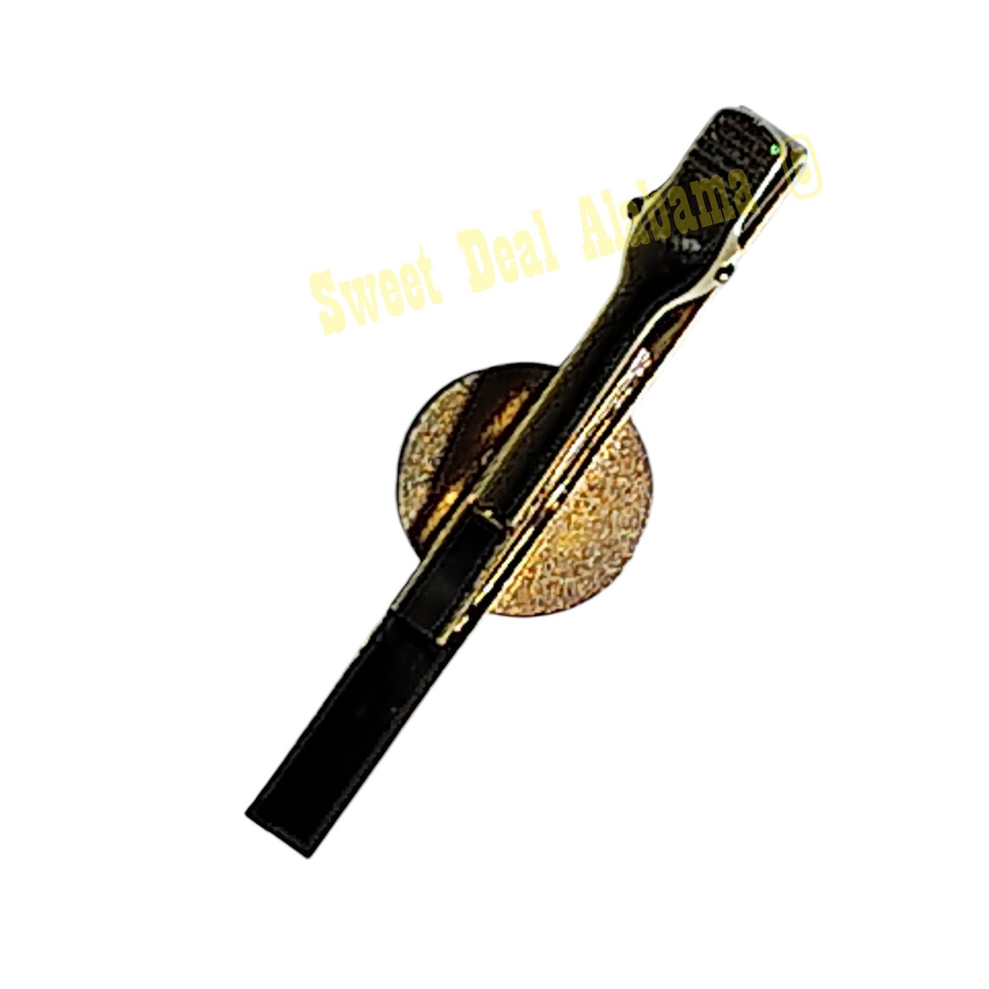 POW Joint Services/Branches Tie Bar Clip 2-1/2"L, Emblems 3/4"D, Gold Finish Bar