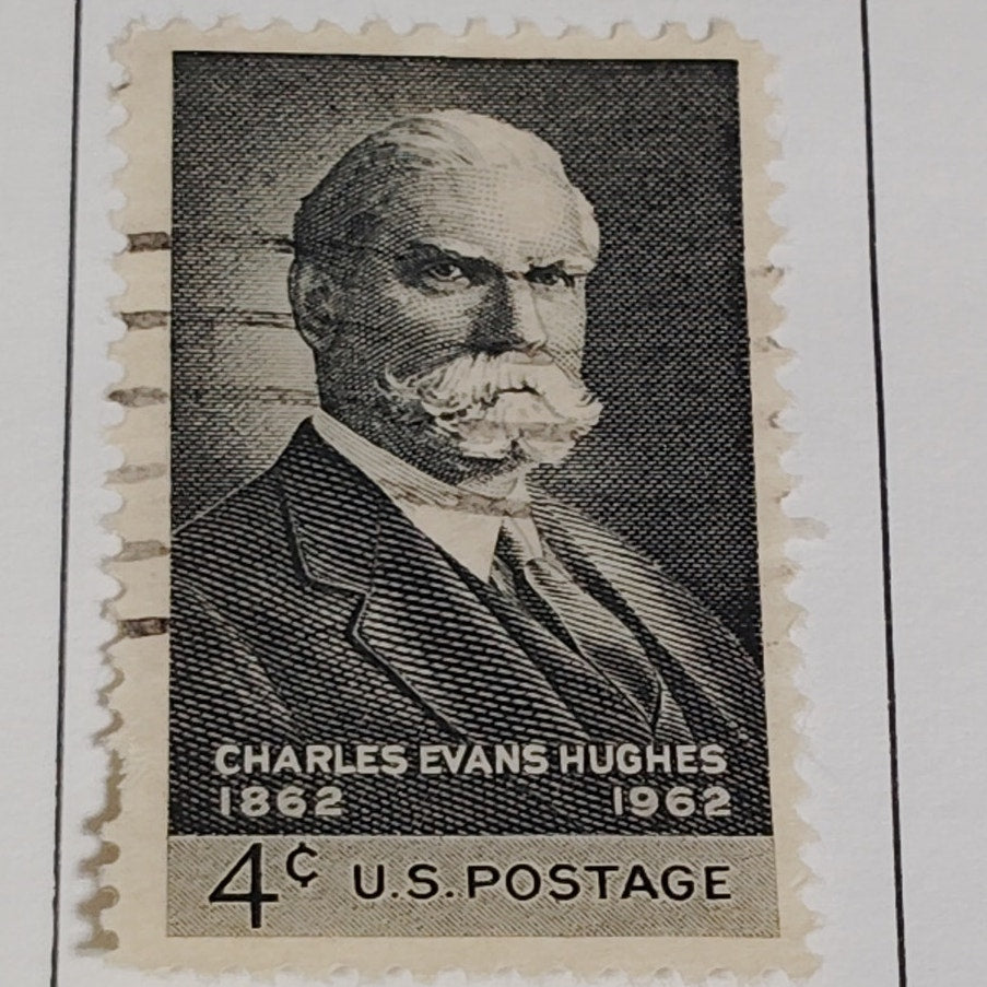 1962 Scott #1195 – 4¢ Charles Evans Hughes Centennial / Statesman & Jurist