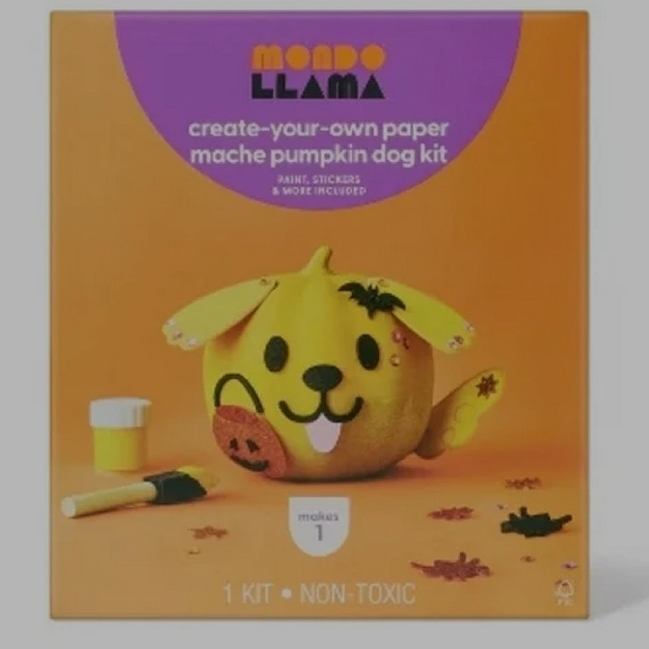 Kids Crafts - Paper Mache Dog Pumpkin Painting Kit – Mondo Llama