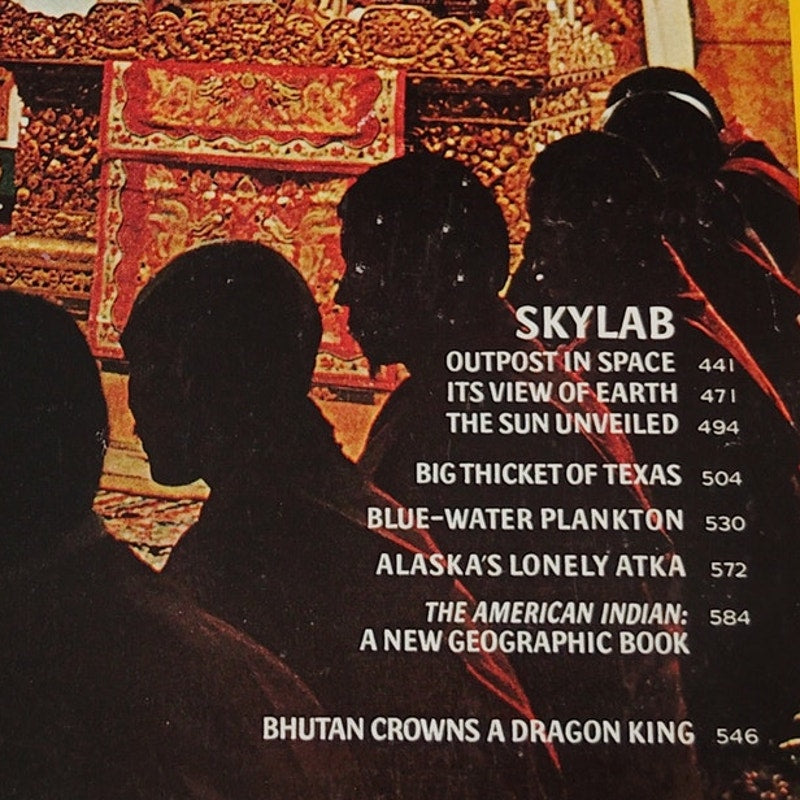National Geographic Magazine – October 1974, Texas, Bhutan, Skylab, Plankton