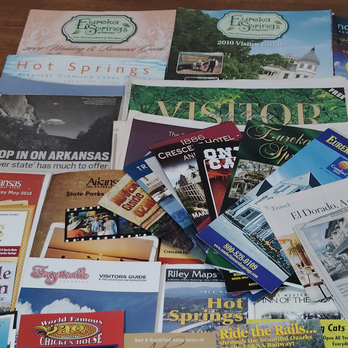 Vintage Arkansas Travel Ephemera Lot - Brochures, Maps, Guides - Pre-2010