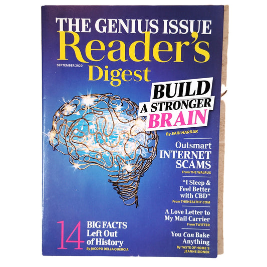Reader's Digest Sept 2020 The Genius Issue Build a Stronger Brain Magazine