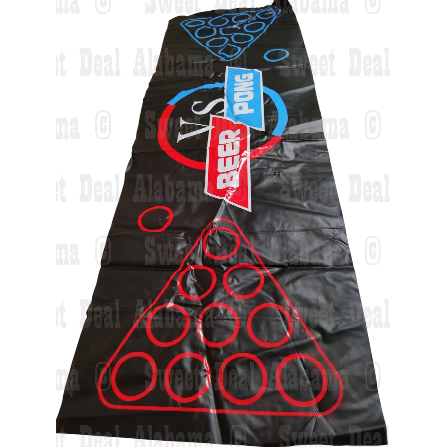 63" x 23.6" Beer Pong Table Mat For Your Party Games, Beer Pong Table Game Mat