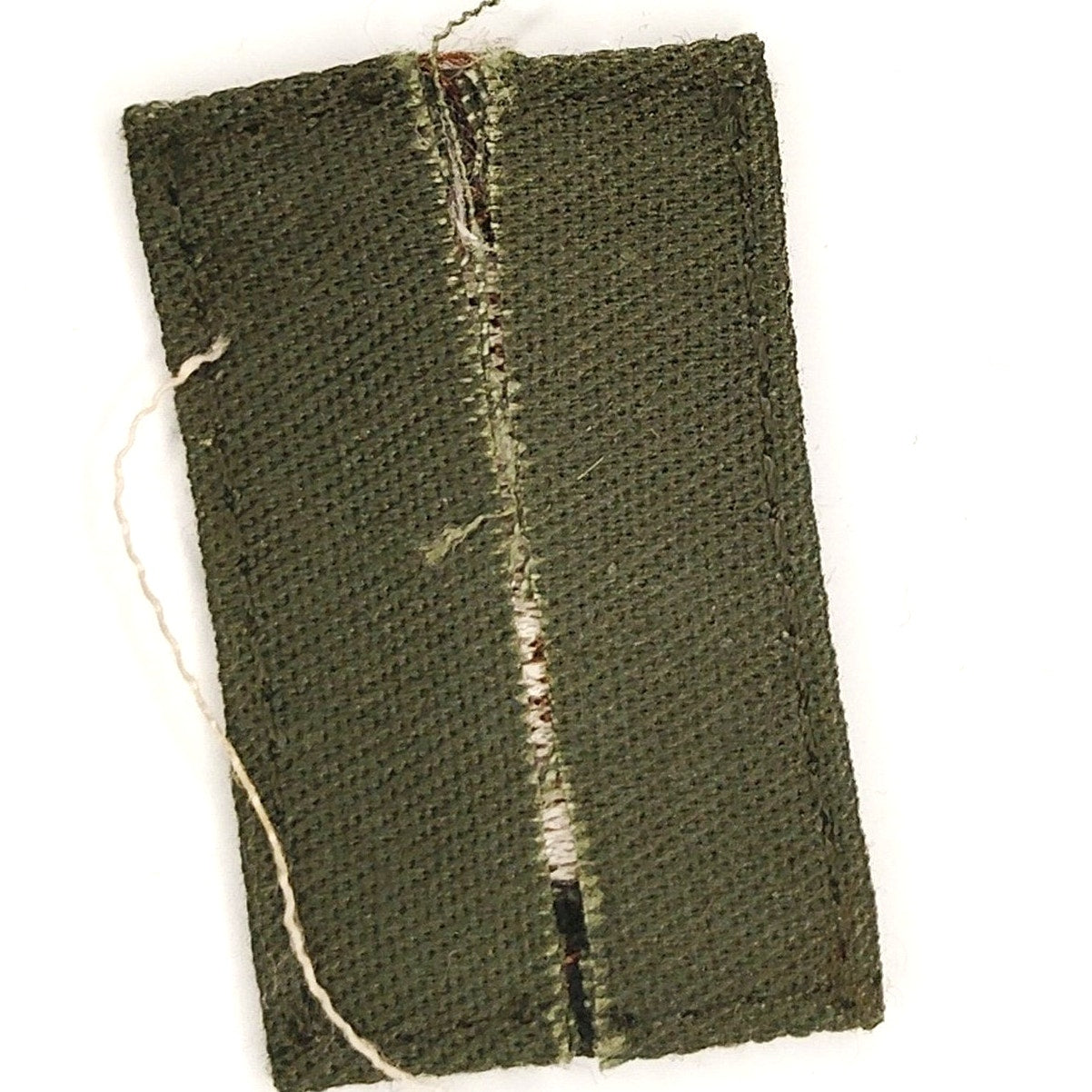 VTG US Army 2LT O‑1 Rank Patch Subdued Gold Bar ODG 1‑3/4" × 1" BDU Cap Device