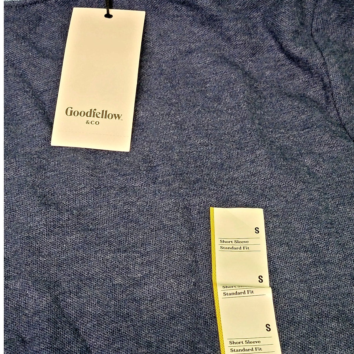 Men's Short Sleeve Crewneck T-Shirt - Goodfellow & Co., Dark Blue, SM