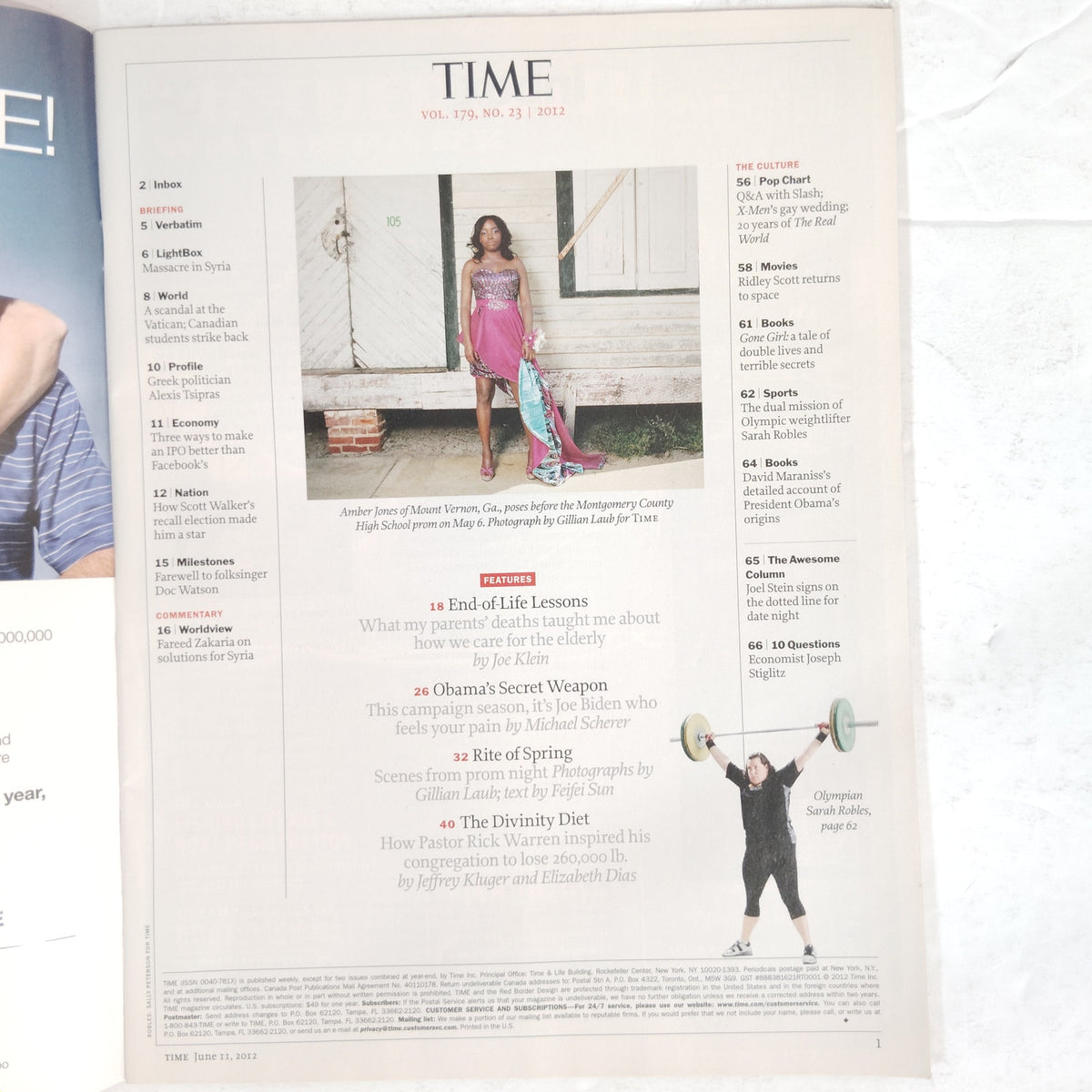 TIME Magazine June 11 2012 How to Die Joe Klein Cover Story Back Issue